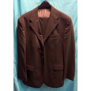 Lucas Bertoni Men’s Suit – 40R Jacket / 34W Pants – Black